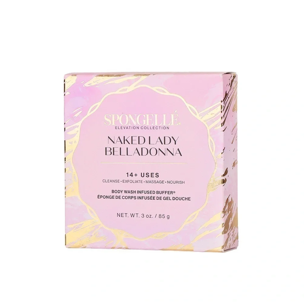 NEW Spongellé Elevation Collection Naked Lady Belladonna Body Buffer